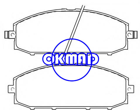NISSAN PATROL Pastilha de freio FMSI: 9184-D1958 OEM: 41060-VB290 FDB1577 GDB3222 GDB3361 GDB7237 GDB7745 WVA: 23611 23612 24132 AN-488WK AN-752K AN-752WK, FF1577